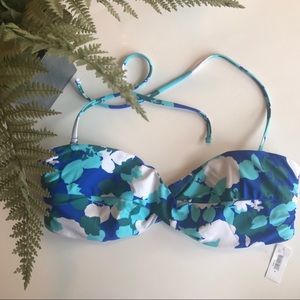 Gap Body Bathing Suit Top. - Blue/ Green - Small